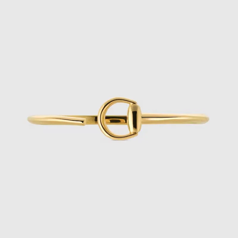 Gucci Horsebit 18ct Yellow Gold Bangle