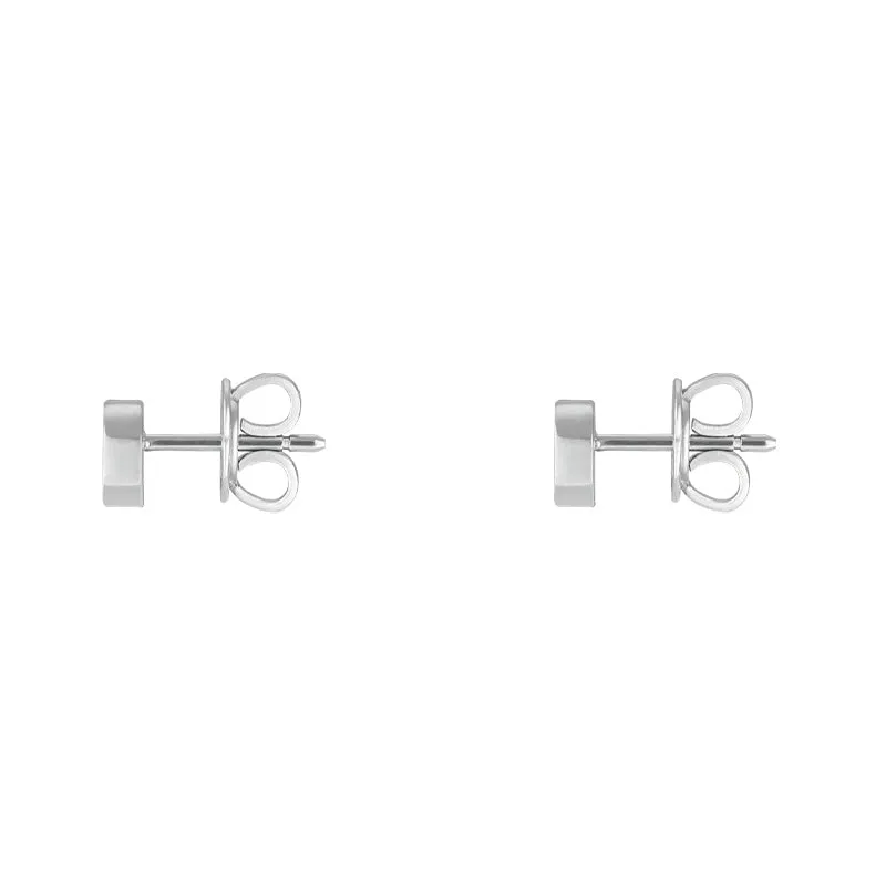 Gucci Interlocking 18ct White Gold 5mm Stud Earrings