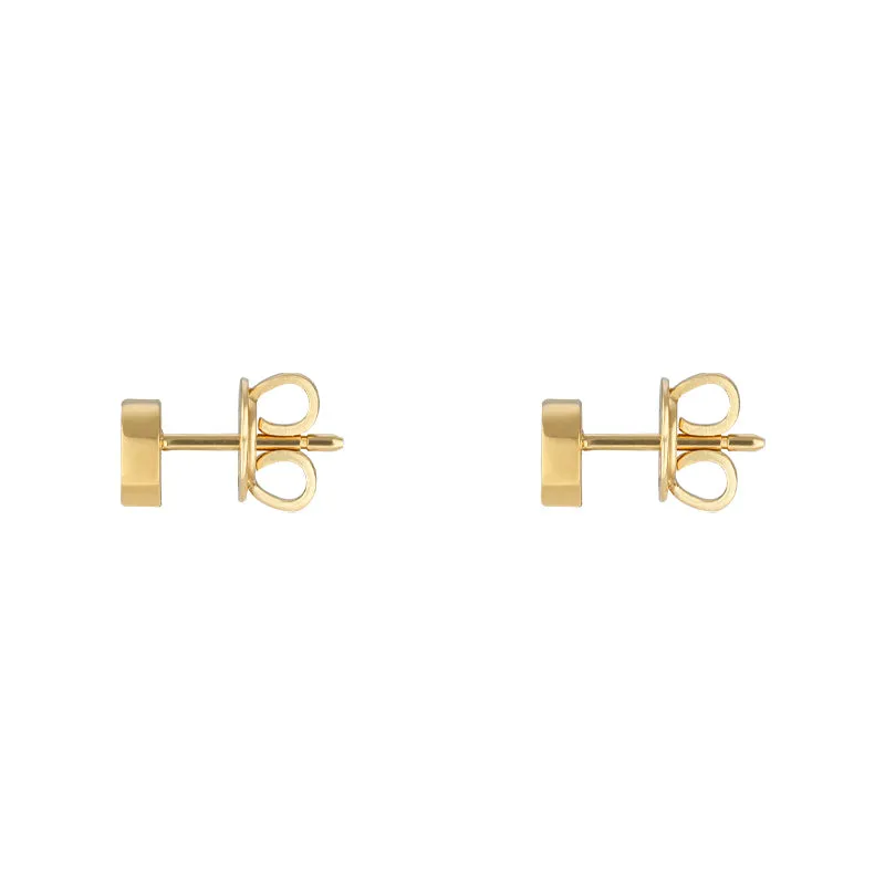 Gucci Interlocking 18ct Yellow Gold 5mm Stud Earrings