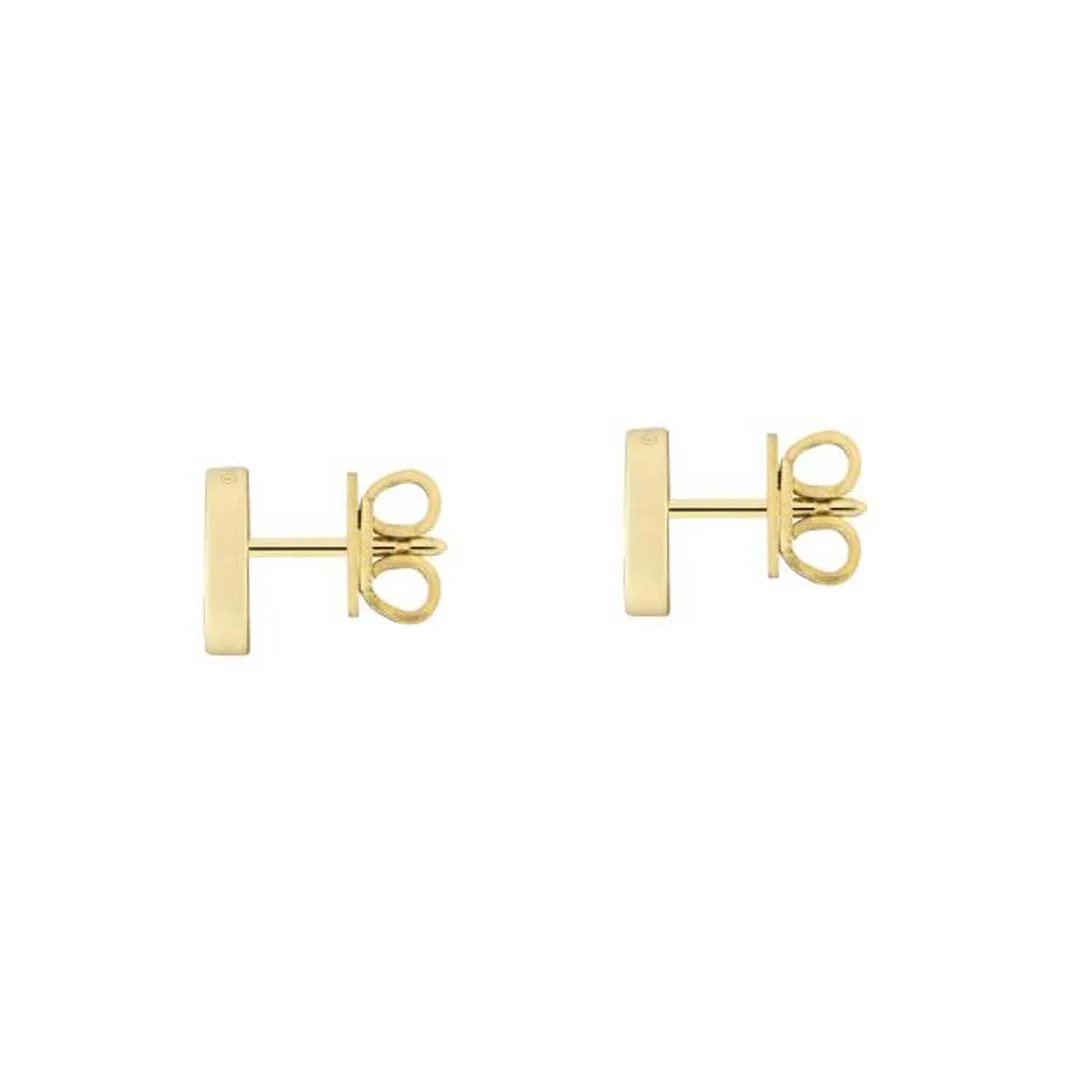 Gucci Interlocking 18ct Yellow Gold Stud Earrings