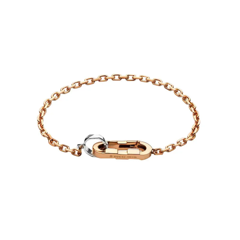 Gucci Link To Love 18ct Rose Gold Chain Bracelet