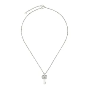 Gucci Marmont Sterling Silver Key Charm Necklace