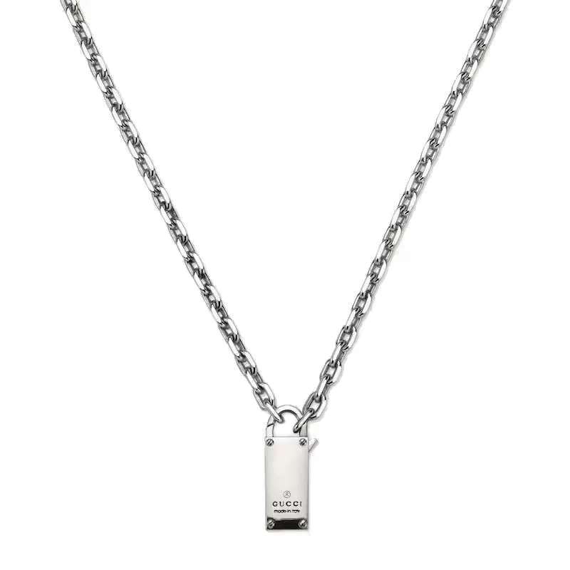 Gucci Trademark Sterling Silver Necklace