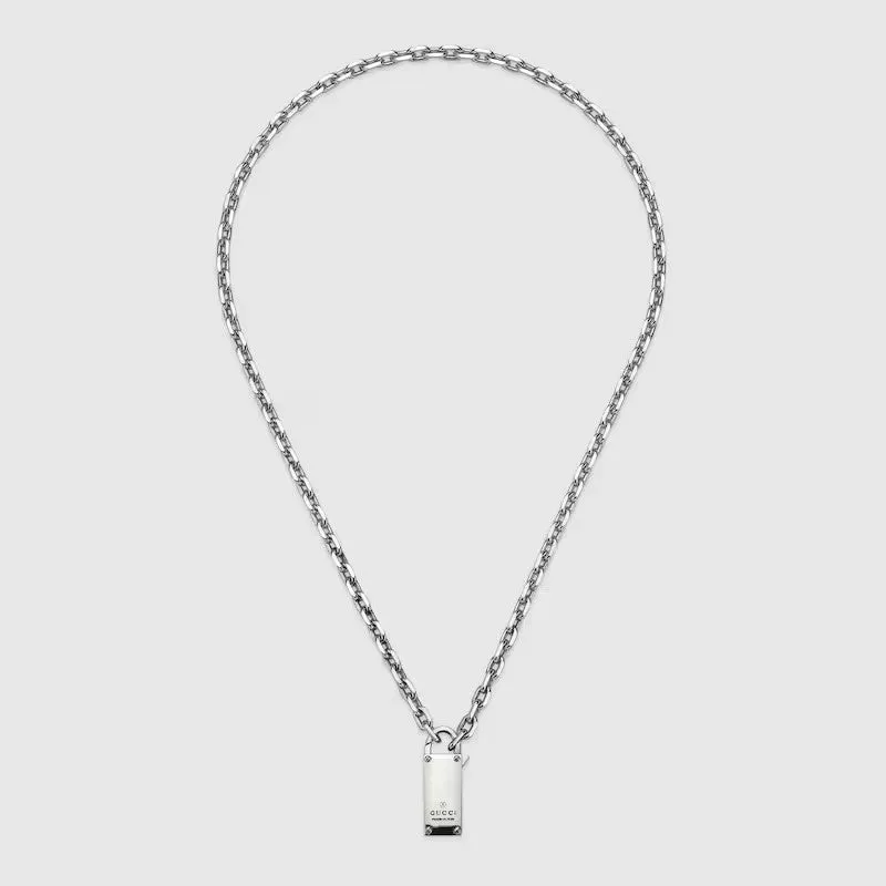 Gucci Trademark Sterling Silver Necklace