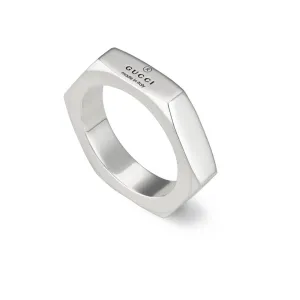 Gucci Trademark Sterling Silver Ring