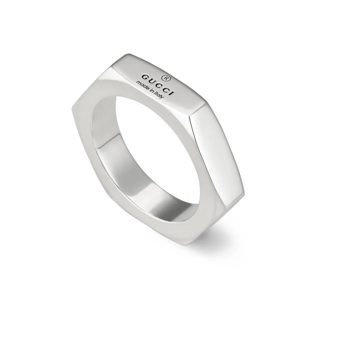 Gucci Trademark Sterling Silver Ring