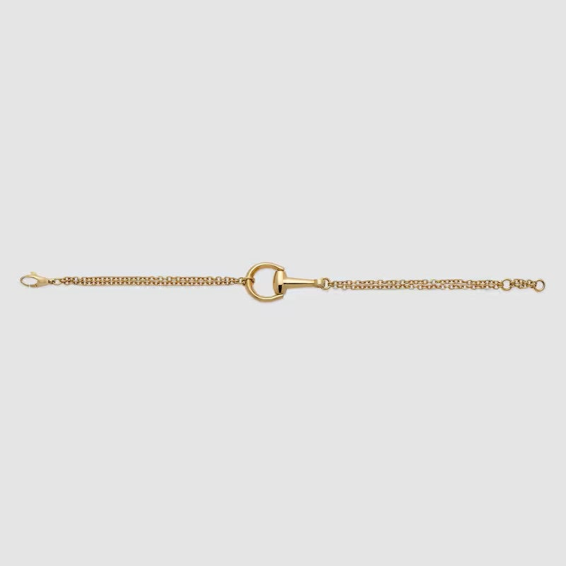 Gucci Horsebit 18ct Yellow Gold Chain Bracelet