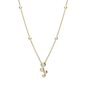 Hans D. Krieger 18ct Rose Gold 0.67ct Diamond Bubble Necklace