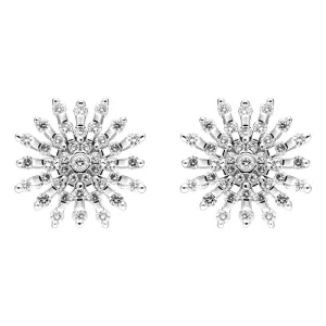 Hans D. Krieger 18ct White Gold 0.52ct Diamond Starburst Earrings