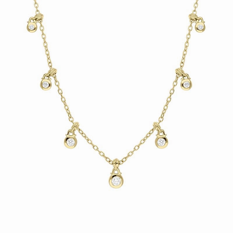 Hans D. Krieger 18ct Yellow Gold 0.53ct Diamond Necklace