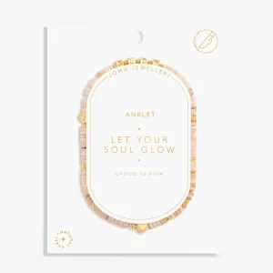 Happy Little Moments Let Your Soul Glow Gold Plated Anklet 8240