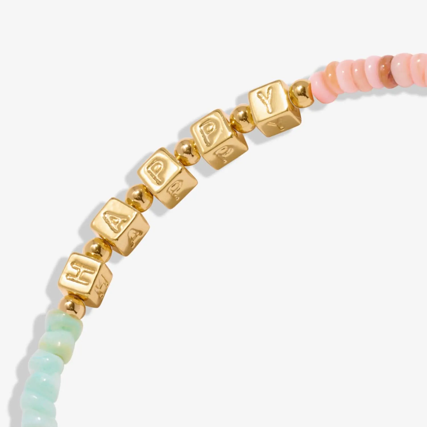 Happy Little Moments Live Happy Gold Plated Anklet 8236