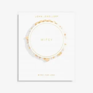 Happy Little Moments Wifey Gold Plated 17.5cm Bracelet 7091