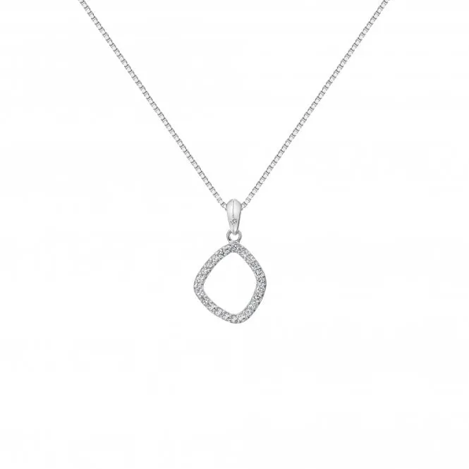 Hot Diamonds Behold Sterling Silver Topaz Statement Pendant D