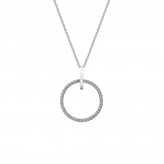 Hot Diamonds Constant Circle Sterling Silver Necklace