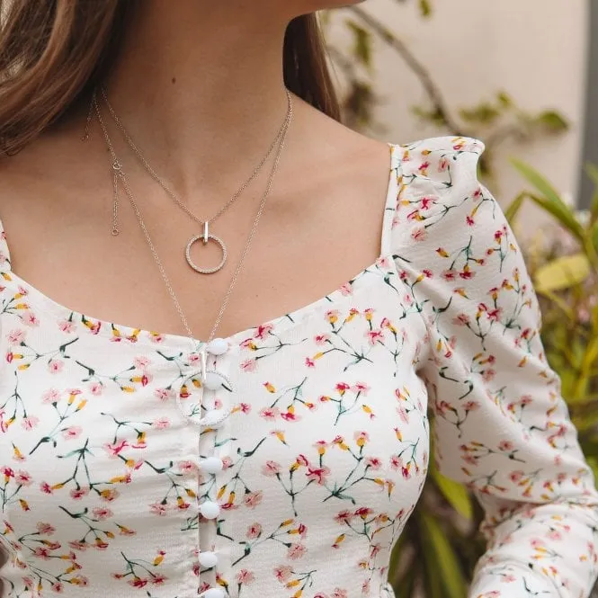 Hot Diamonds Constant Circle Sterling Silver Necklace