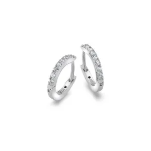 Hot Diamonds Constant Sterling Silver Loop Earrings