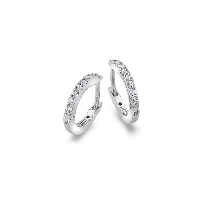 Hot Diamonds Constant Sterling Silver Loop Earrings