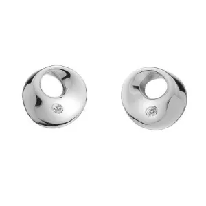 Hot Diamonds Earrings Entwine Circle Silver