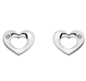 Hot Diamonds Emerge Sterling Silver Open Heart Earrings