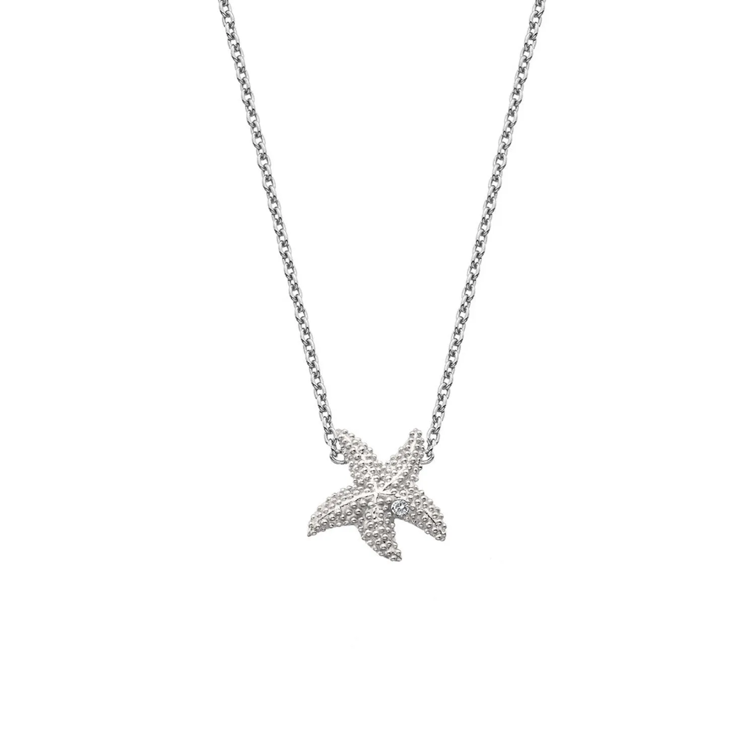 Hot Diamonds Eternal Love Sterling Silver Starfish Necklace D