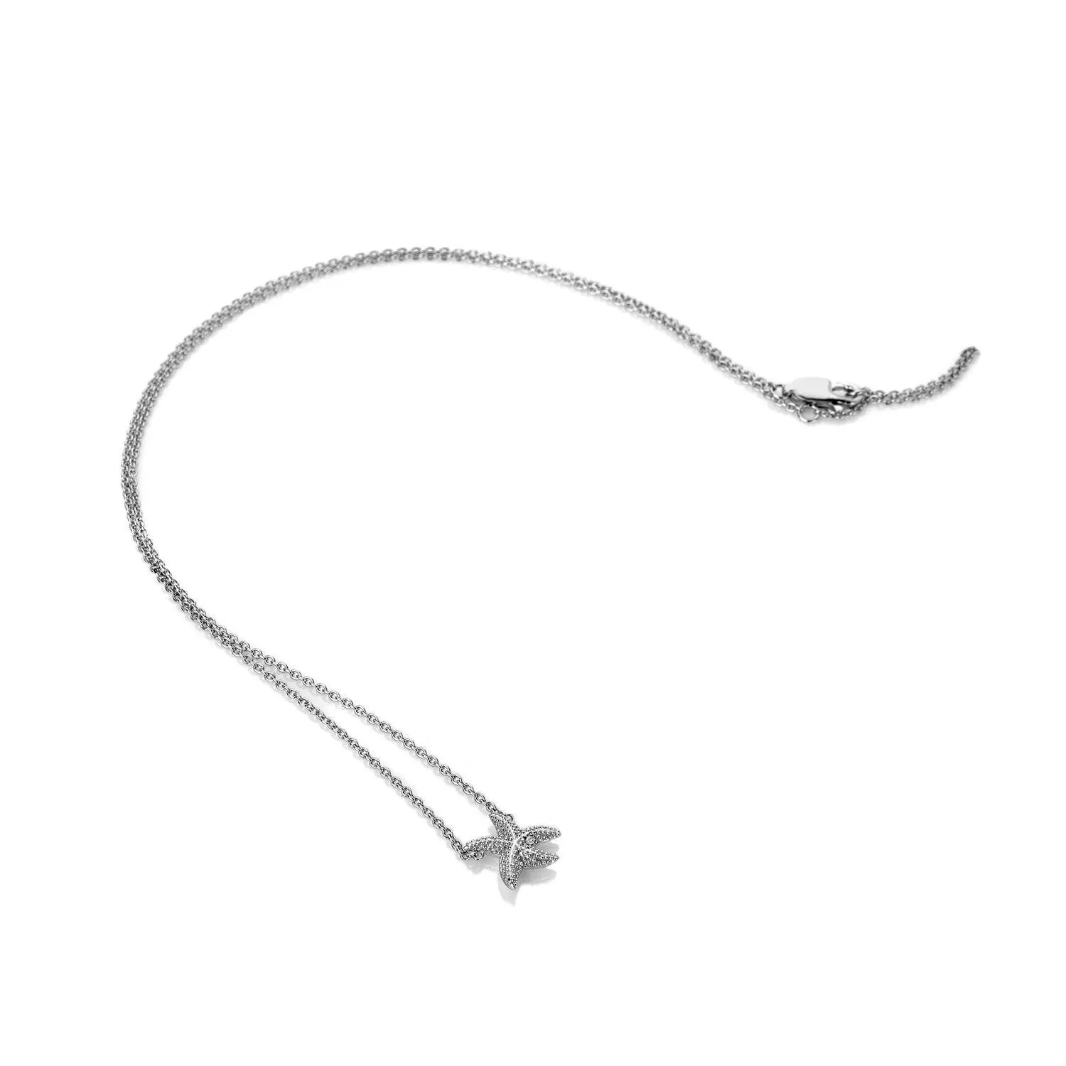 Hot Diamonds Eternal Love Sterling Silver Starfish Necklace D