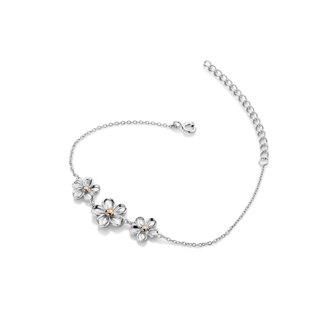 Hot Diamonds Forget Me Not Sterling Silver Bracelet