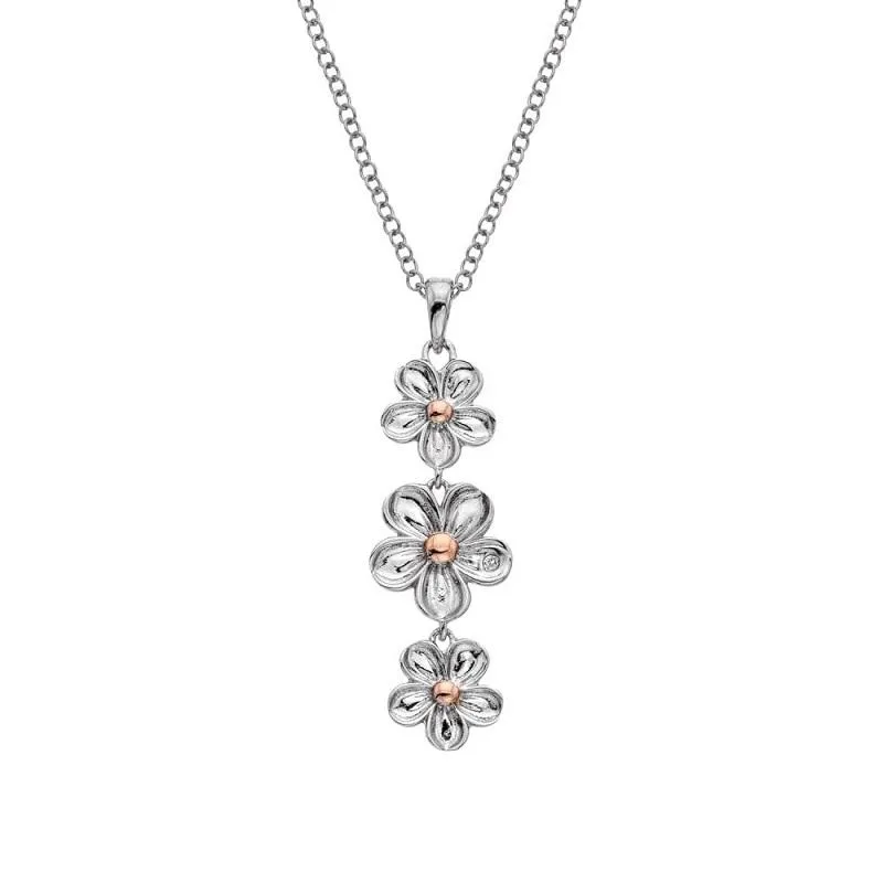 Hot Diamonds Forget Me Not Sterling Silver Pendant D
