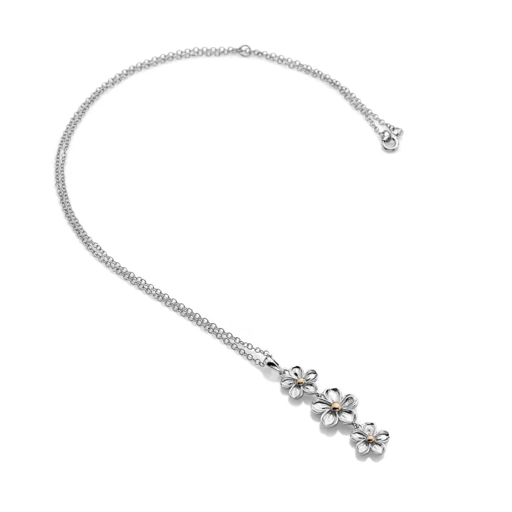 Hot Diamonds Forget Me Not Sterling Silver Pendant D