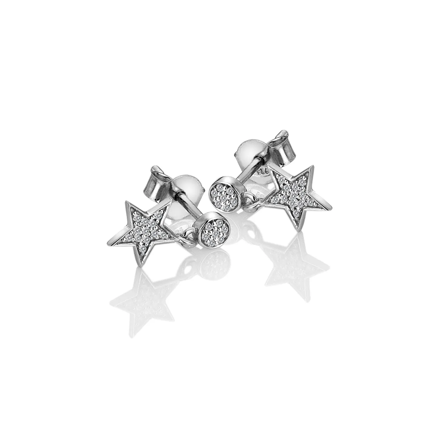 Hot Diamonds Glint 9ct White Gold Earrings