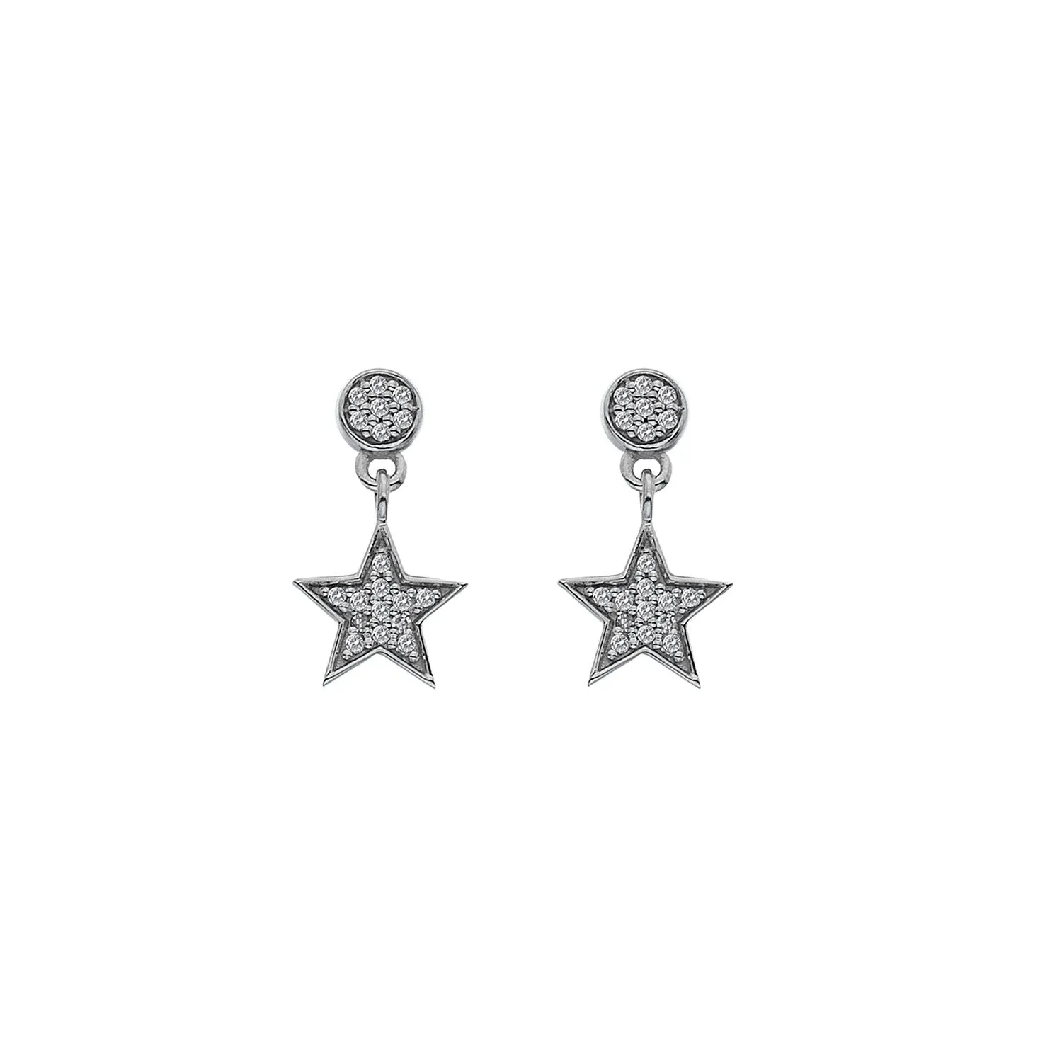 Hot Diamonds Glint 9ct White Gold Earrings