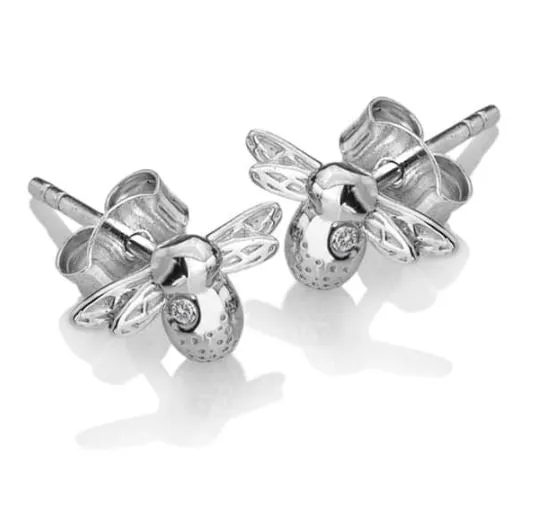 Hot Diamonds Honey Bee Sterling Silver Stud Earrings