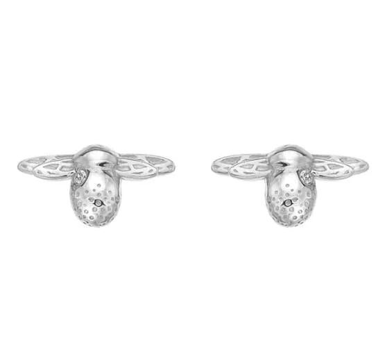 Hot Diamonds Honey Bee Sterling Silver Stud Earrings