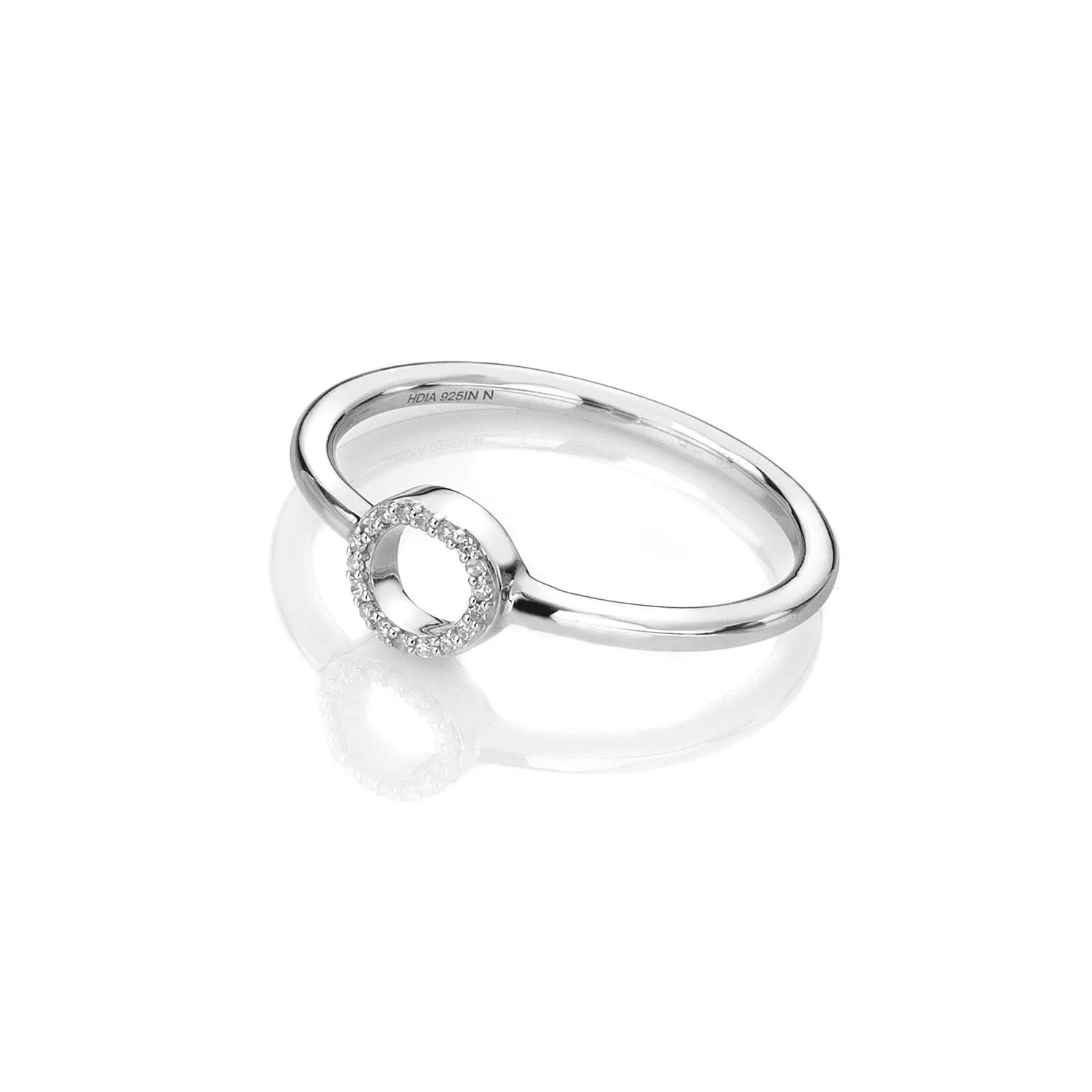 Hot Diamonds Infinity 9ct White Gold Ring