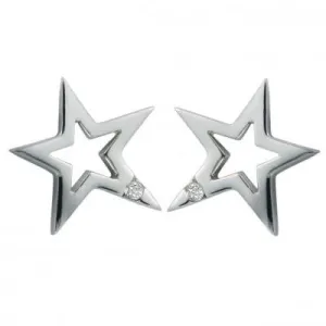 Hot Diamonds Just Add Love Distinctive Sterling Silver Earrings