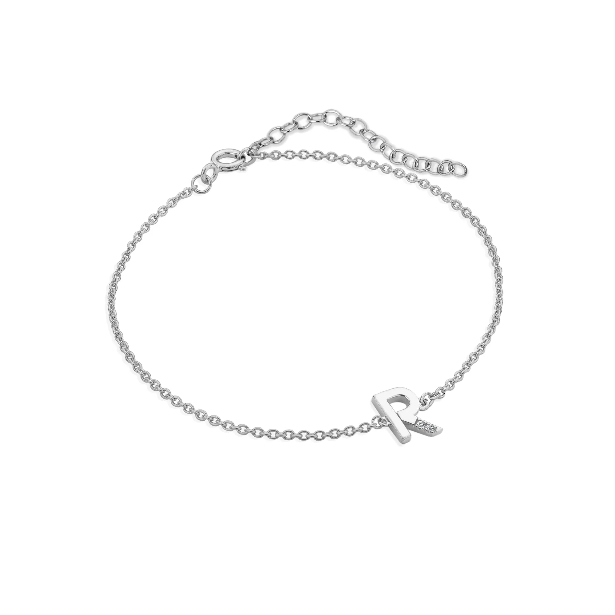 Hot Diamonds Love Letters Sterling Silver R Bracelet
