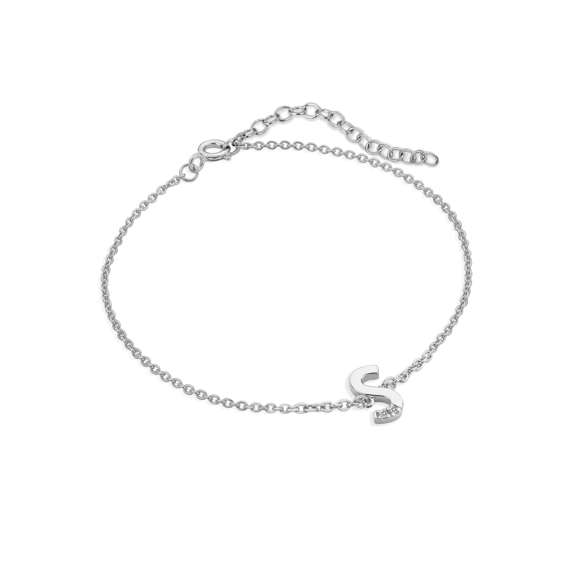 Hot Diamonds Love Letters Sterling Silver S Bracelet