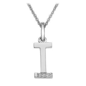 Hot Diamonds Micro 'I' Sterling Silver Necklace