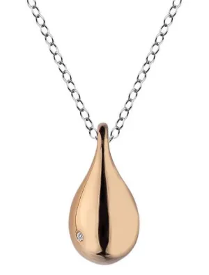Hot Diamonds Mirage Rose Gold Plated Short Drop Necklace D