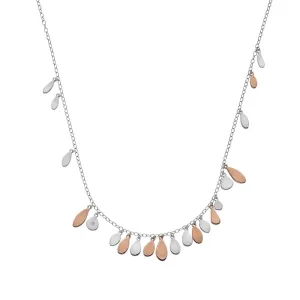 Hot Diamonds Monsoon Sterling Silver Rose Gold Plated Statement Necklace D