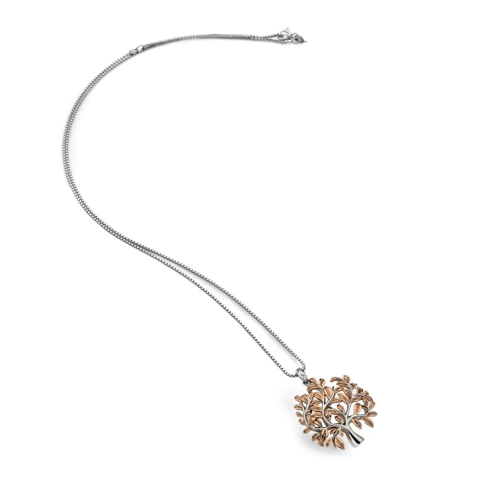 Hot Diamonds Passionate Sterling Silver Rose Gold Plated Necklace D