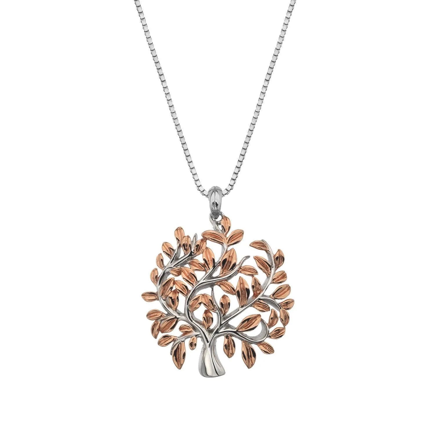 Hot Diamonds Passionate Sterling Silver Rose Gold Plated Necklace D