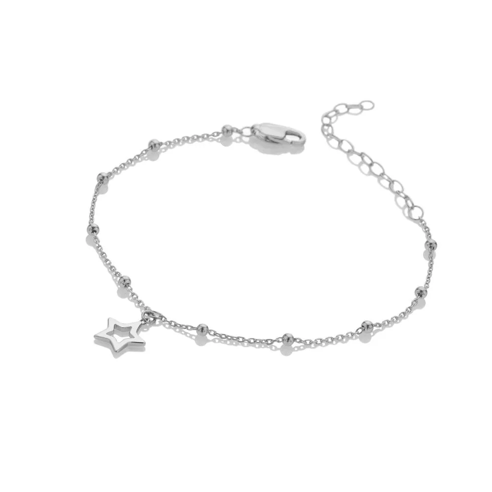 Hot Diamonds Silver Whisper Sterling Silver Friends Forever Bracelet