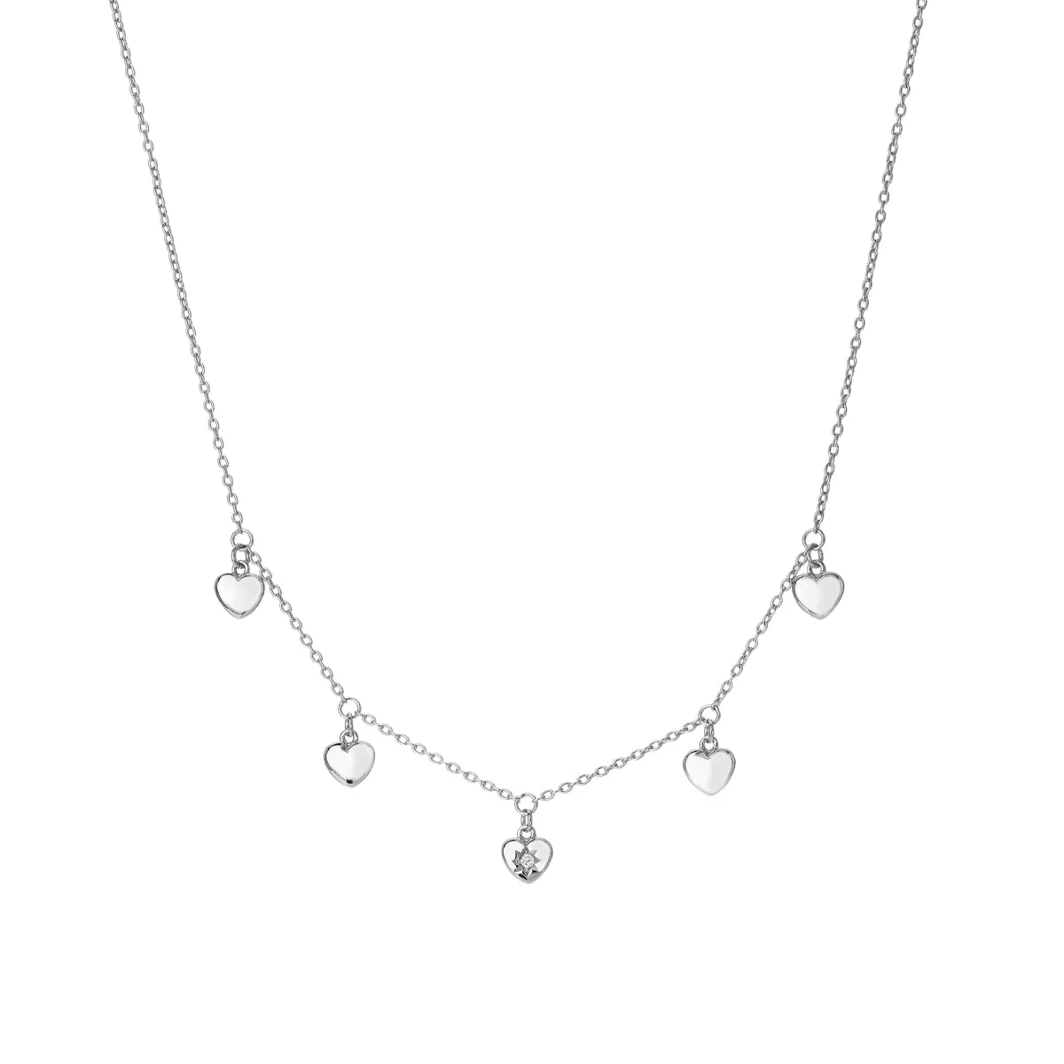 Hot Diamonds Sterling Silver Heart Necklace
