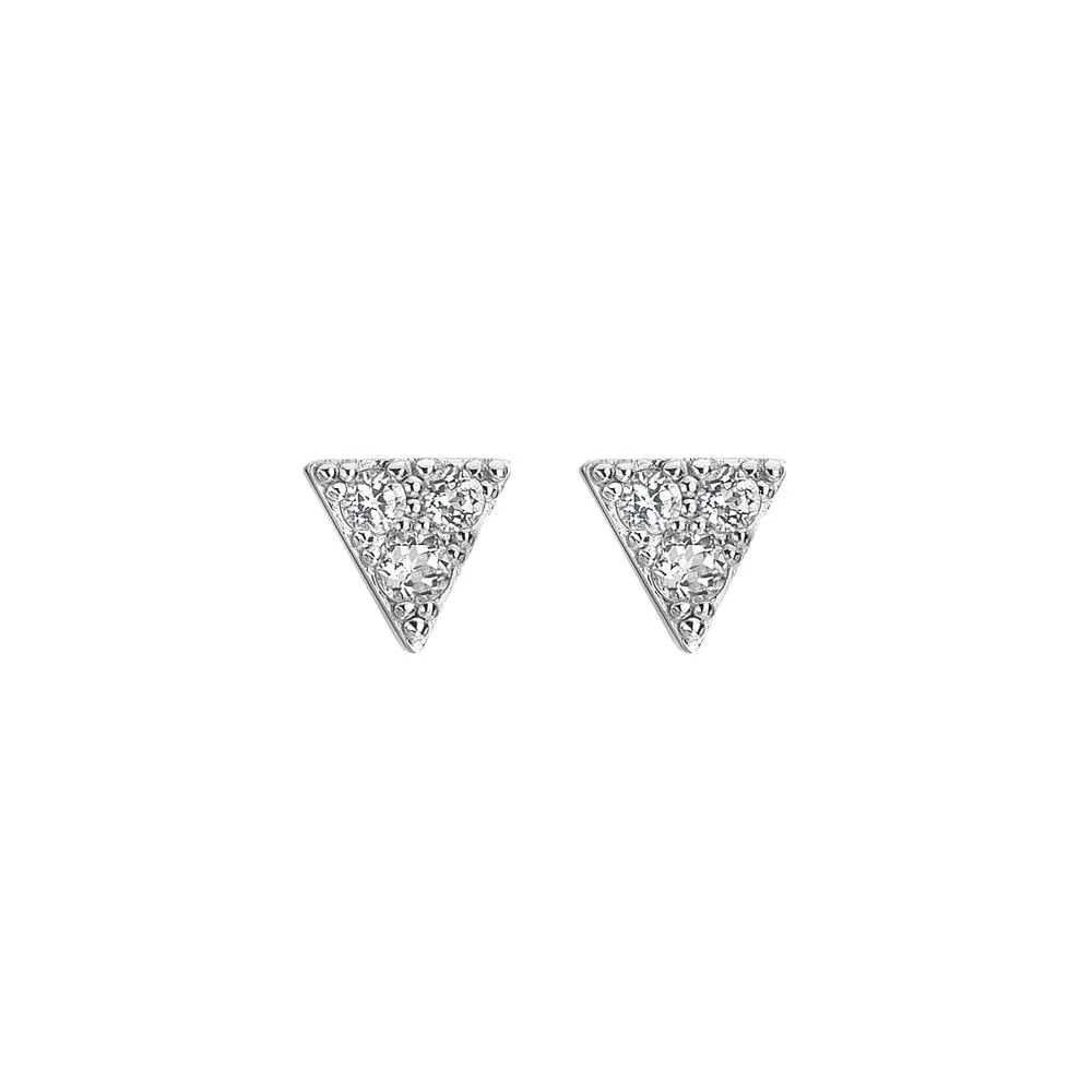 Hot Diamonds Sterling Silver White Topaz Stellar Earrings