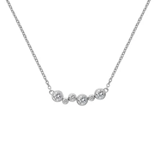 Hot Diamonds Tender Sterling Silver White Topaz Necklace