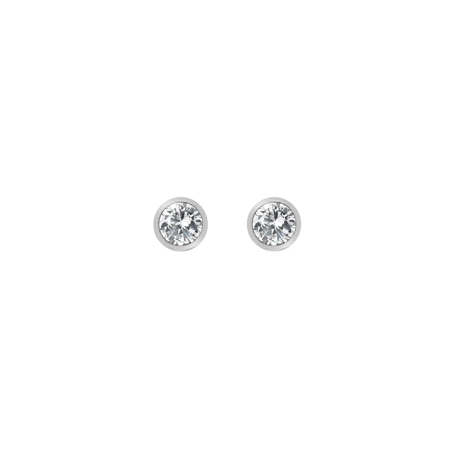 Hot Diamonds Tender Sterling Silver White Topaz Stud Earrings