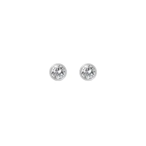 Hot Diamonds Tender Sterling Silver White Topaz Stud Earrings