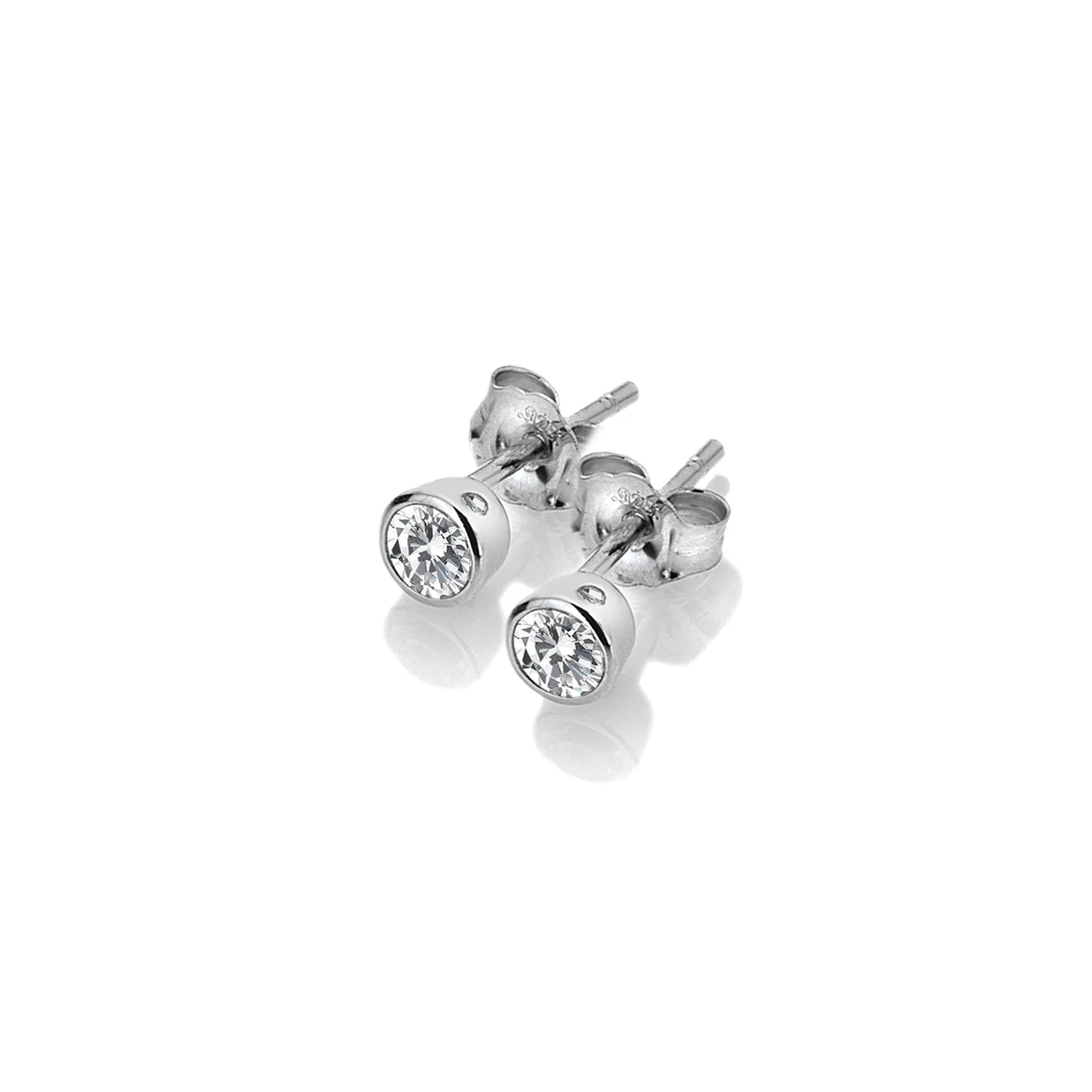 Hot Diamonds Tender Sterling Silver White Topaz Stud Earrings