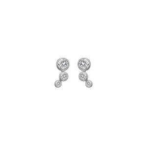 Hot Diamonds Tender Sterling Silver White Topaz Stud Earrings